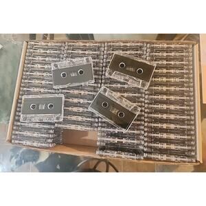 100x Blank Cassette Tapes CR-12 Clear 12 Minutes - NEW 6 Min Per Side